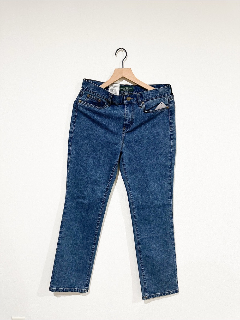 NWT Ralph Lauren Straight-Leg Dark Blue Jeans Size 6 Petite